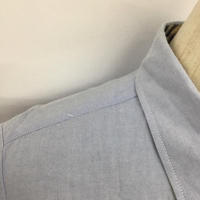 バーバリーロンドン Burberry London シャツ、ブラウス 長袖 長袖シャツ 無地シャツ カラーシャツ L ロゴ、文字 水色 / ライトブルー / レディース USED 古着 中古 10125190