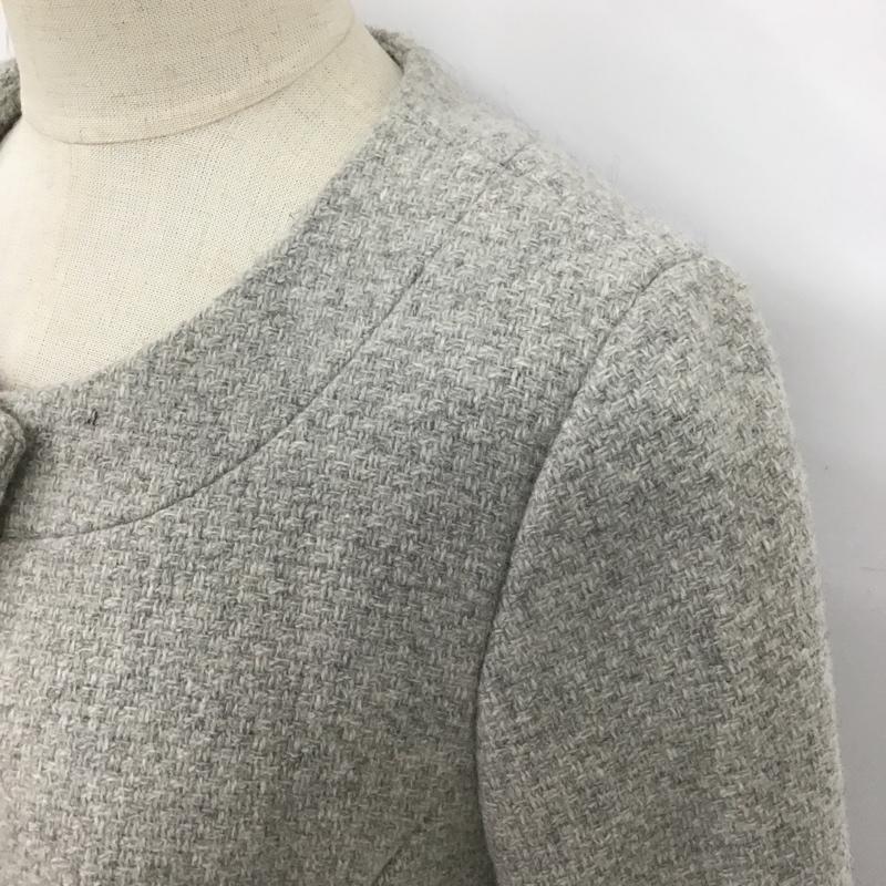 ナチュラルビューティーベーシック NATURAL BEAUTY BASIC コート コート一般 S 無地 灰 / グレー / レディース USED 古着 中古 10105704