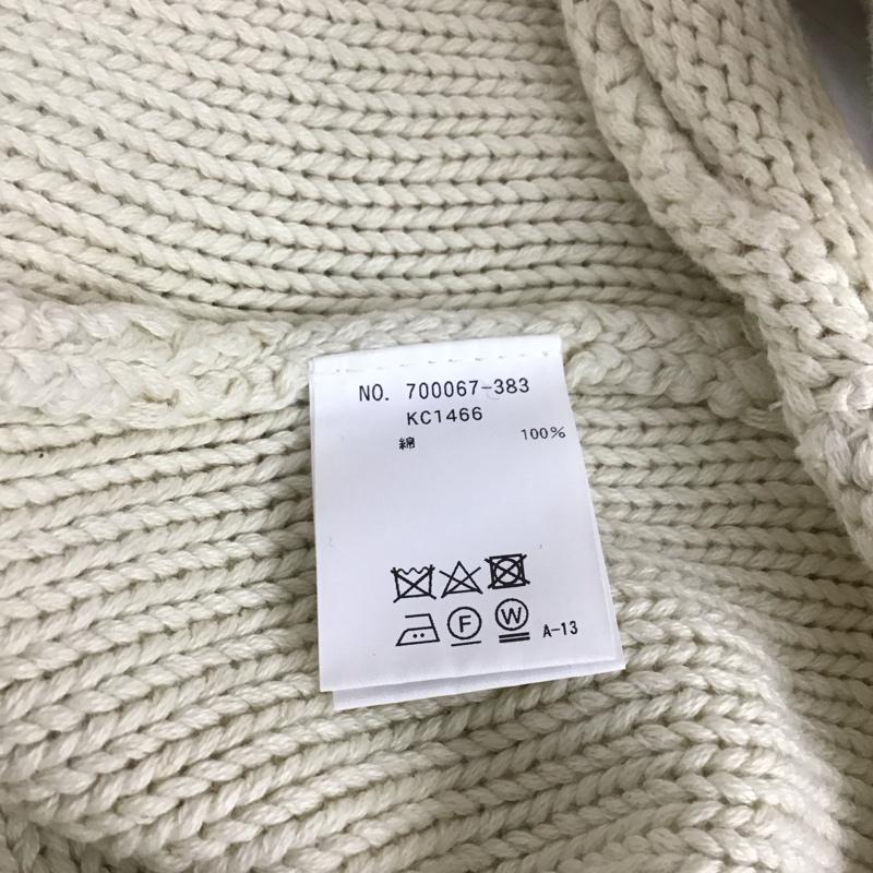 ハリウッドランチマーケット HRMARKET ニット、セーター 長袖 M 無地 白 / ホワイト / レディース USED 古着 中古 10121489