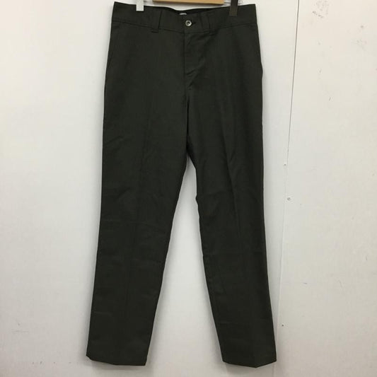 ディッキーズ Dickies パンツ ワークパンツ、ペインターパンツ ワークパンツ スリムパンツ カジュアルパンツ 32インチ ロゴ、文字 カーキ / カーキ /  メンズ USED 古着 中古 10121984