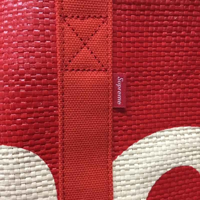 シュプリーム Supreme トートバッグ トートバッグ 20SS Raffia Tote ロゴ、文字 赤 / レッド / メンズ USED 古着 中古 10110164
