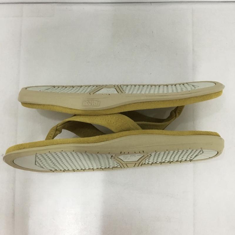 アイランドスリッパ ISLAND SLIPPER サンダル サンダル トングサンダル スエード 11 ロゴ、文字 黄 / イエロー / メンズ USED 古着 中古 10134538