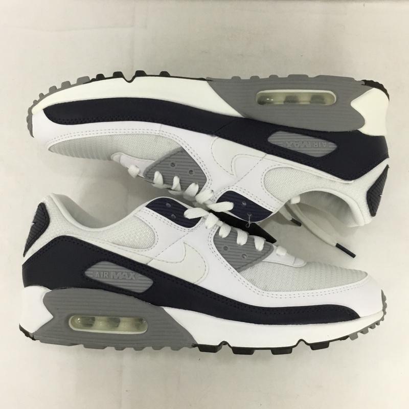 ナイキ NIKE スニーカー スニーカー CT4352-100 AIR MAX 90 27.5cm 箱有 27.5cm ロゴ、文字 白 / ホワイト / X 灰 / グレー / X 紺 / ネイビー / メンズ USED 古着 中古 10135515