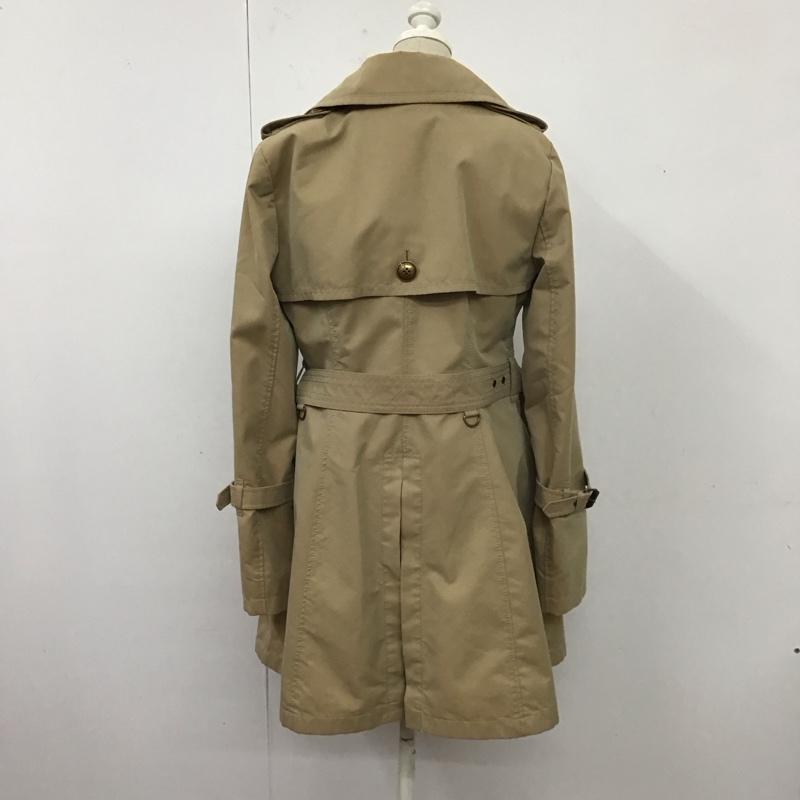 バーバリーブルーレーベル BURBERRY BLUE LABEL コート トレンチコート 40 無地 ベージュ / ベージュ / レディース USED 古着 中古 10119778