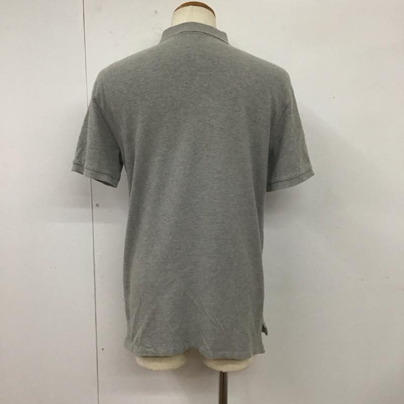 ポロラルフローレン POLO RALPH LAUREN ポロシャツ 半袖 半袖ポロシャツ カラーシャツ 半袖カットソー L ロゴ、文字 灰 / グレー /  メンズ USED 古着 中古 10113014