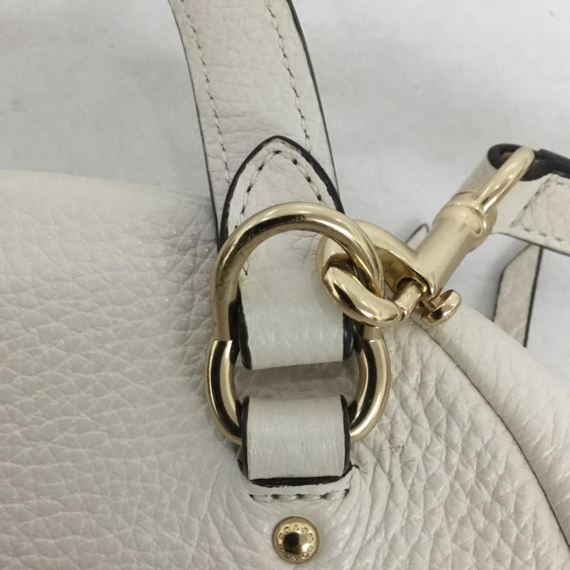 コーチ COACH リュックサック、デイパック リュックサック、デイバッグ F30530 ミニリュック レザー ショルダー 2WAY ロゴ、文字 アイボリー / アイボリー / レディース USED 古着 中古 10140044