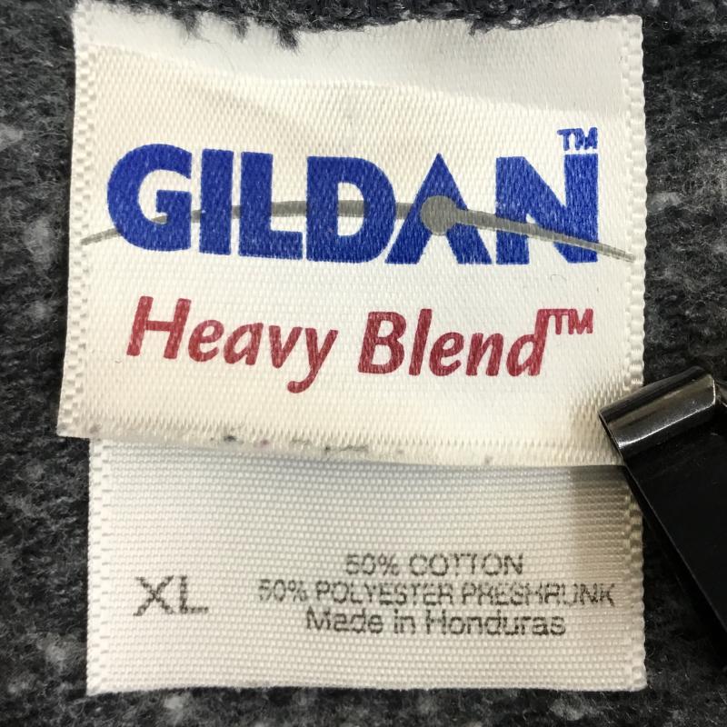 ギルダン GILDAN パーカー 長袖 FOOT BALL XL プリント 灰 / グレー / メンズ USED 古着 中古 10136077
