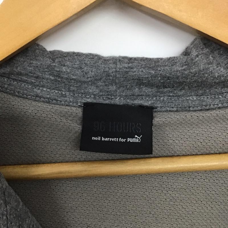 プーマ PUMA パーカー 長袖 長袖パーカー ジップアップパーカー スウェット 96hours neilbarrett M 無地 灰 / グレー / メンズ USED 古着 中古 10139836