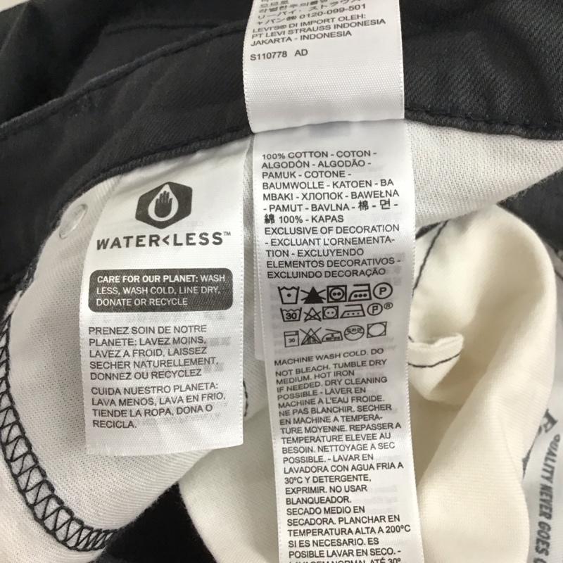 リーバイストラウスアンドコー Levi Strauss & co. パンツ デニム、ジーンズ デニムパンツ ワイドパンツ カジュアルパンツ ストレッチパンツ 36 無地 黒 / ブラック / メンズ USED 古着 中古 10130038