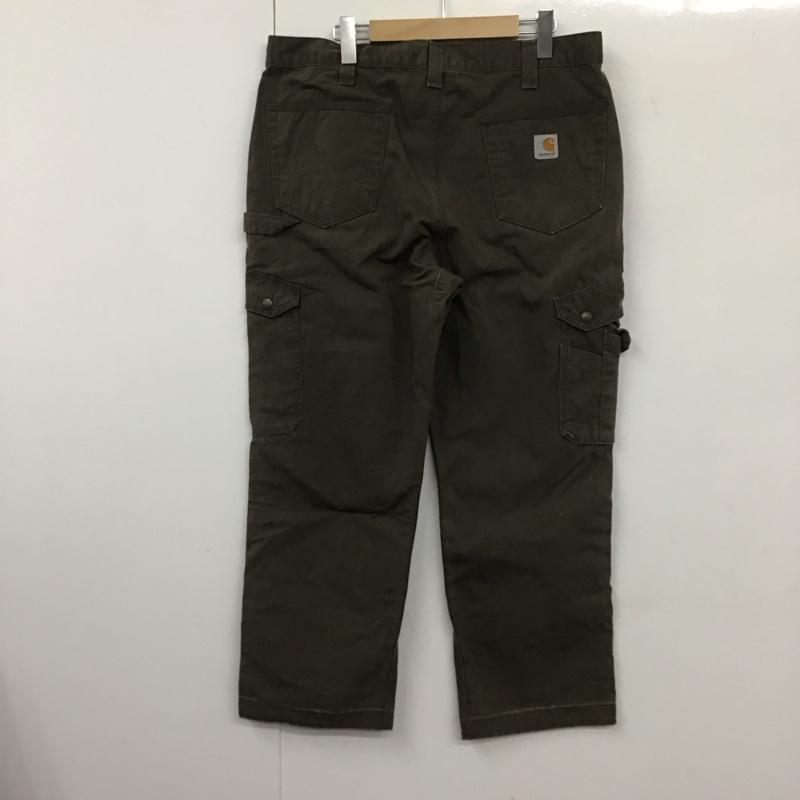 カーハート Carhartt パンツ ワークパンツ、ペインターパンツ 36インチ 無地 茶 / ブラウン / メンズ USED 古着 中古 10131925