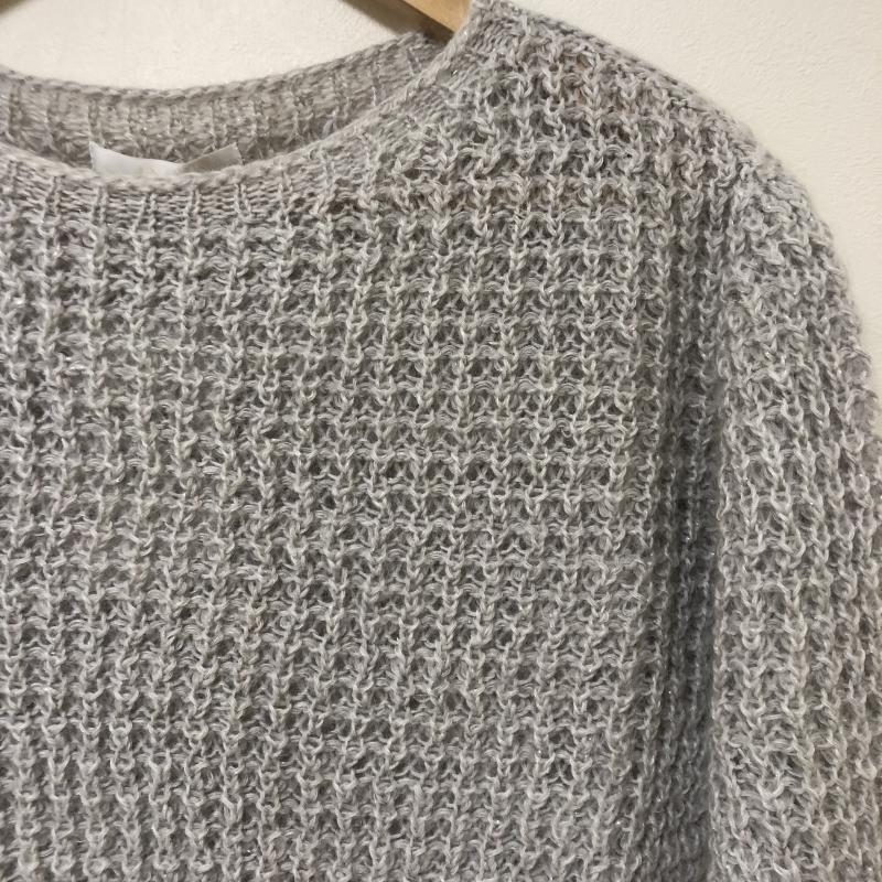 アナイ ANAYI ニット、セーター 長袖 38 無地 灰 / グレー / レディース USED 古着 中古 10011201