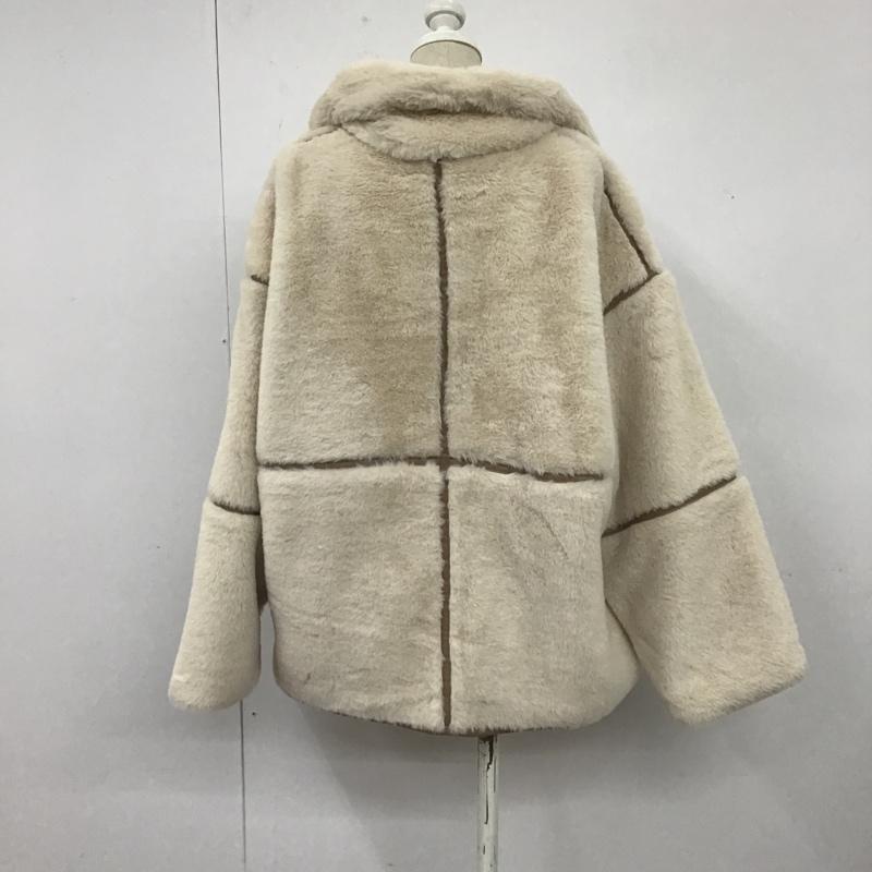 アズノゥアズ as know as ジャケット、上着 ジャンパー、ブルゾン ジップアップジャケット ジャンパー アウター ファージャケット 無地 ベージュ / ベージュ / X 茶 / ブラウン / レディース USED 古着 中古 10105631