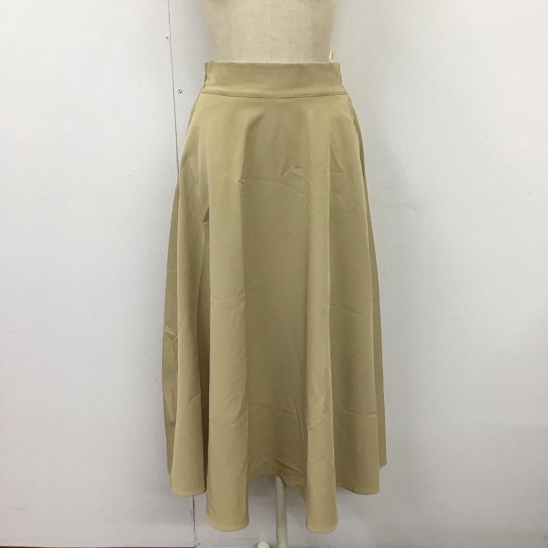 アイテムズ アーバンリサーチ ITEMS URBAN RESEARCH スカート ロングスカート it17-25a003 ボリュームフレアスカート ロングスカート FREE 無地 ベージュ / ベージュ / レディース USED 古着 中古 10117859