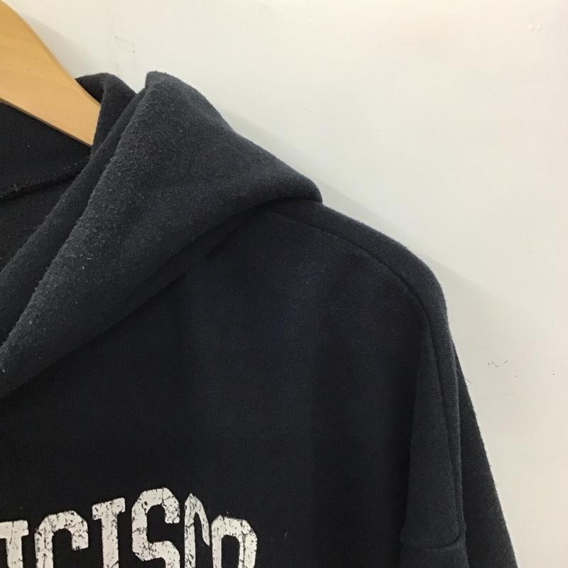 ヘインズ HANES パーカー 長袖 長袖パーカー プルオーバーパーカー スウェット XL プリント 黒 / ブラック / メンズ USED 古着 中古 10136625