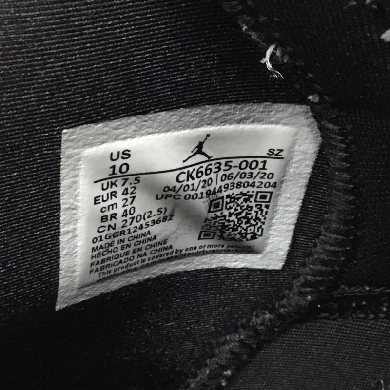 ナイキ NIKE スニーカー スニーカー CK6635-001 WMNS AIR JORDAN 6 RETRO 27cm 箱有 27.0cm ロゴ、文字 黒 / ブラック / X 灰 / グレー / メンズ USED 古着 中古 10118691