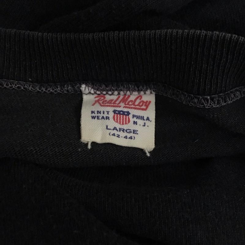 リアルマッコイ REAL McCOY Tシャツ 半袖 半袖 L プリント 黒 / ブラック / メンズ USED 古着 中古 10113147