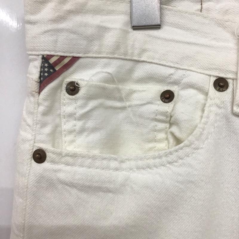 デニム アンド サプライ DENIM & SUPPLY パンツ デニム、ジーンズ デニムパンツ スリムパンツ カジュアルパンツ ストレッチパンツ 33インチ 無地 白 / ホワイト / メンズ USED 古着 中古 10132324