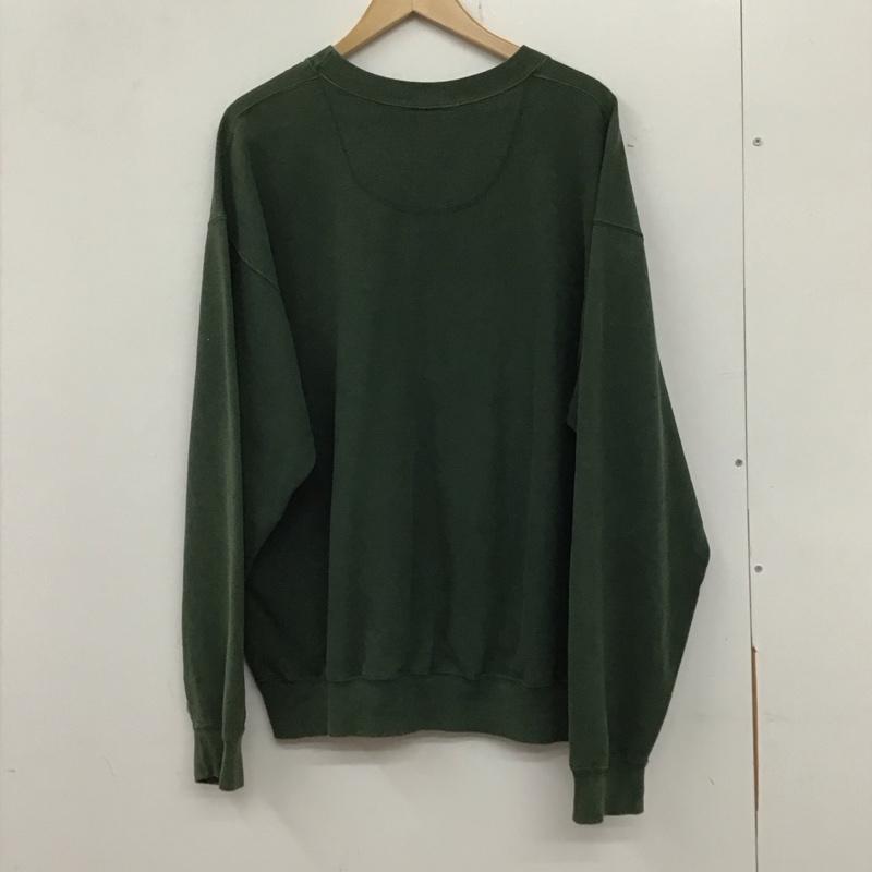 オニータ ONEITA トレーナー 長袖 XL ロゴ、文字 X プリント 緑 / グリーン / メンズ USED 古着 中古 10134530