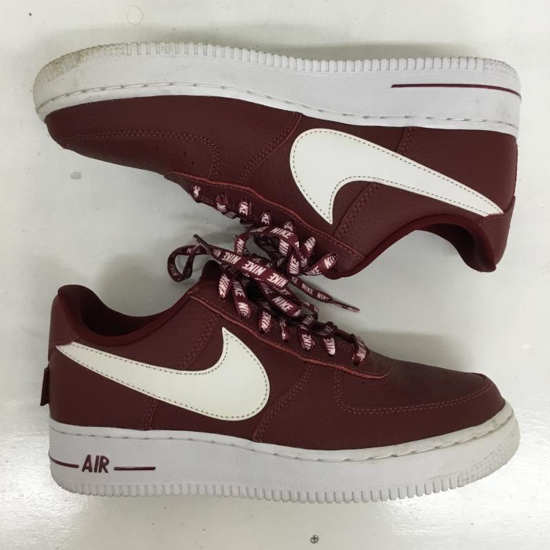 ナイキ NIKE スニーカー スニーカー 823511-605 Nike Air Force 1 Low NBA Team Red 24.5cm ロゴ、文字 白 / ホワイト / X ボルドー / ボルドー / レディース USED 古着 中古 10130255
