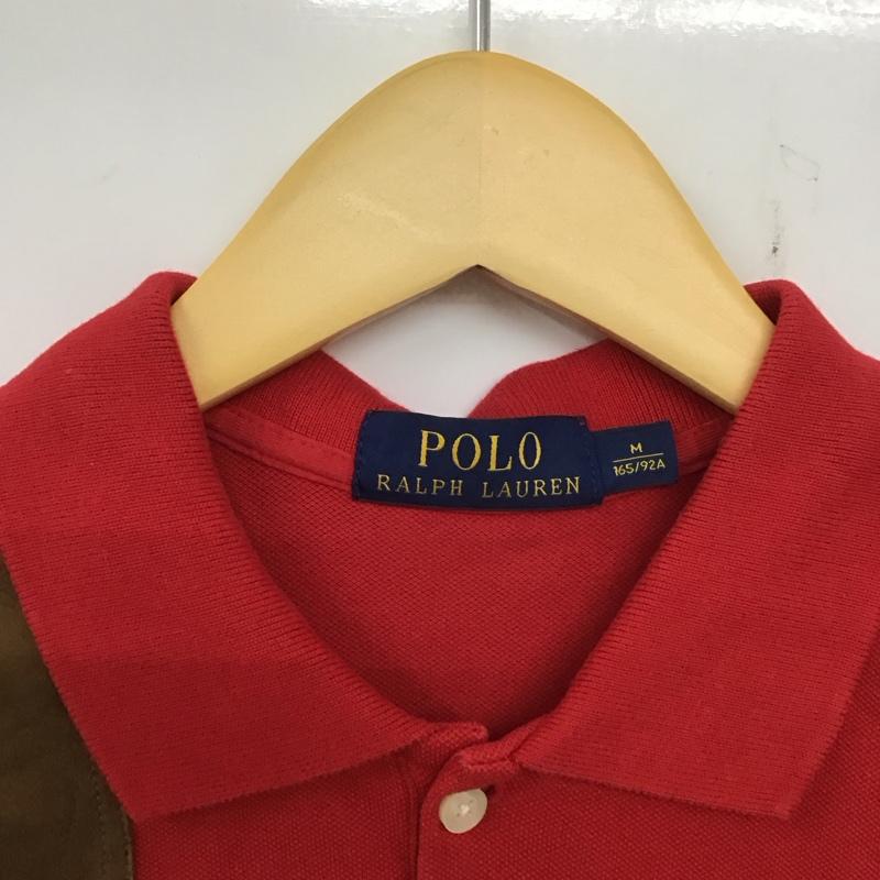 ポロラルフローレン POLO RALPH LAUREN ポロシャツ 半袖 半袖ポロシャツ カラーシャツ 半袖カットソー M ロゴ、文字 赤 / レッド / レディース USED 古着 中古 10136457