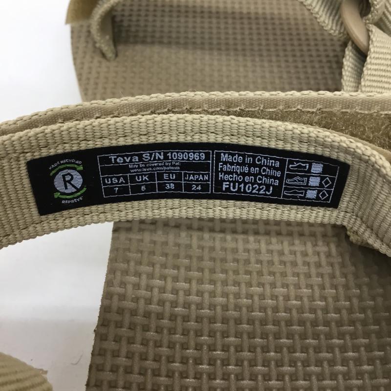 テバ Teva カジュアルシューズ カジュアルシューズ FU1022J 24.0cm 無地 ベージュ / ベージュ / レディース USED 古着 中古 10134402