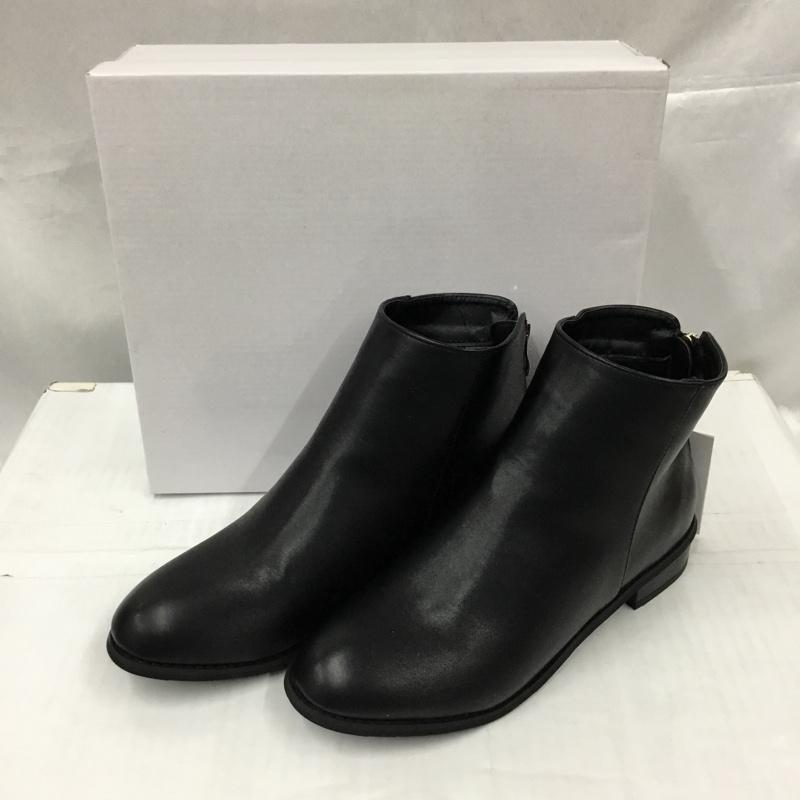 エウルキューブ eur3 ブーツ ショートブーツ OZ6KP09085 バックファスナー L 箱有 L 無地 黒 / ブラック / レディース USED 古着 中古 10105832