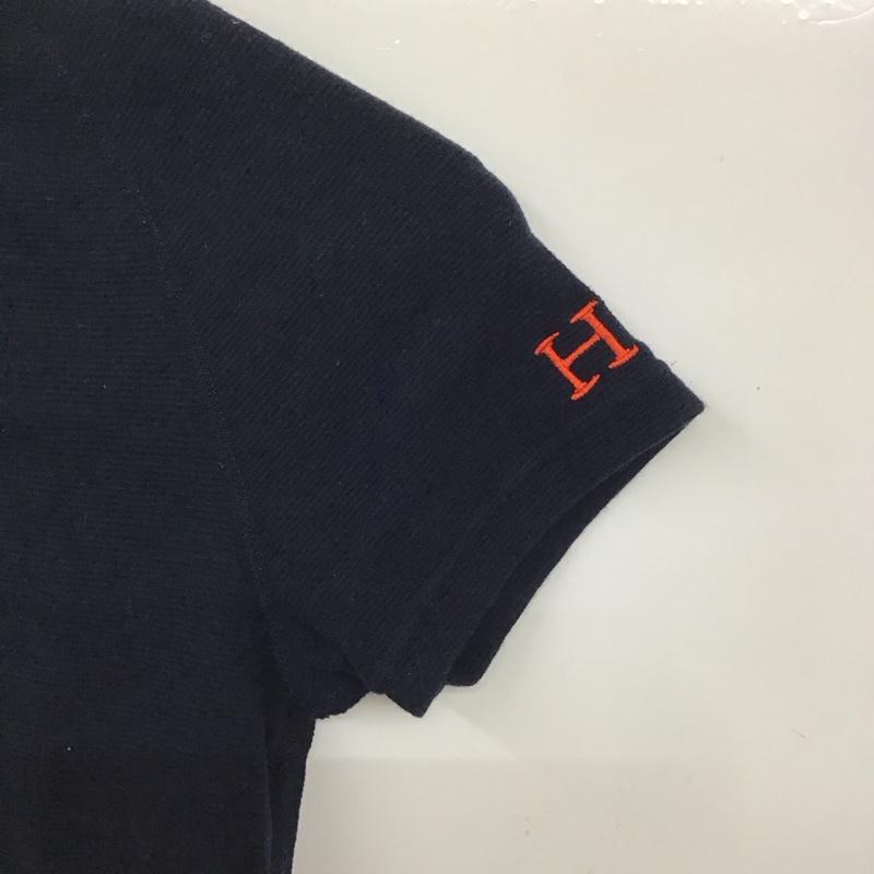 ハリウッドランチマーケット H.R MARKET Tシャツ 半袖 半袖カットソー 無地Tシャツ クルーネックカットソー 0 ロゴ、文字 紺 / ネイビー / レディース USED 古着 中古 10135081