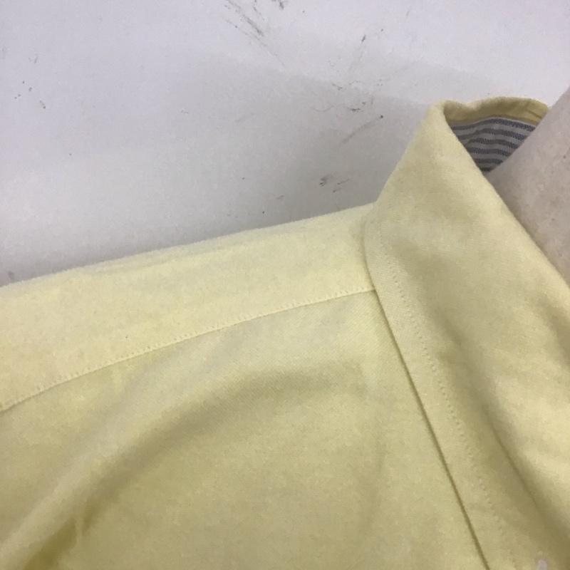 トミーヒルフィガー TOMMY HILFIGER シャツ、ブラウス 長袖 長袖シャツ カラーシャツ ポケットシャツ 長袖カットソー XL ロゴ、文字 黄 / イエロー /  メンズ USED 古着 中古 10113002