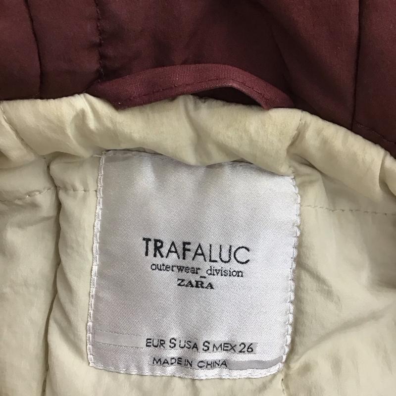 ザラ ZARA TRAFALUC ジャケット、上着 ジャンパー、ブルゾン ジップアップジャケット ジャンパー ジャケット カジュアルジャケット アウター S 無地 えんじ / ワインレッド / レディース USED 古着 中古 10123725