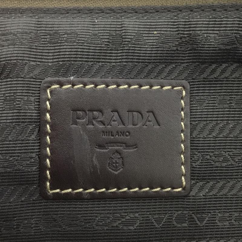 プラダ PRADA クラッチバッグ、パーティバッグ クラッチバッグ、パーティバッグ 2N1283 ロゴ、文字 ベージュ / ベージュ / レディース USED 古着 中古 10132614