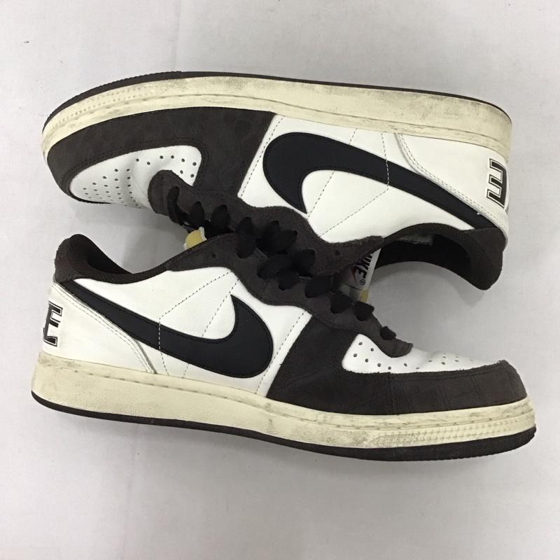 ナイキ NIKE スニーカー スニーカー FN6830 001 TERMINATOR LOW 27.5cm 箱有 27.5cm ロゴ、文字 白 / ホワイト / X 茶 / ブラウン / メンズ USED 古着 中古 10139318