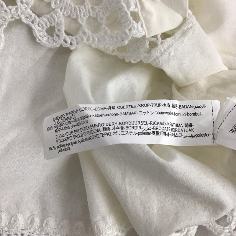 ザラ ZARA シャツ、ブラウス 長袖 M 無地 白 / ホワイト / レディース USED 古着 中古 10129836