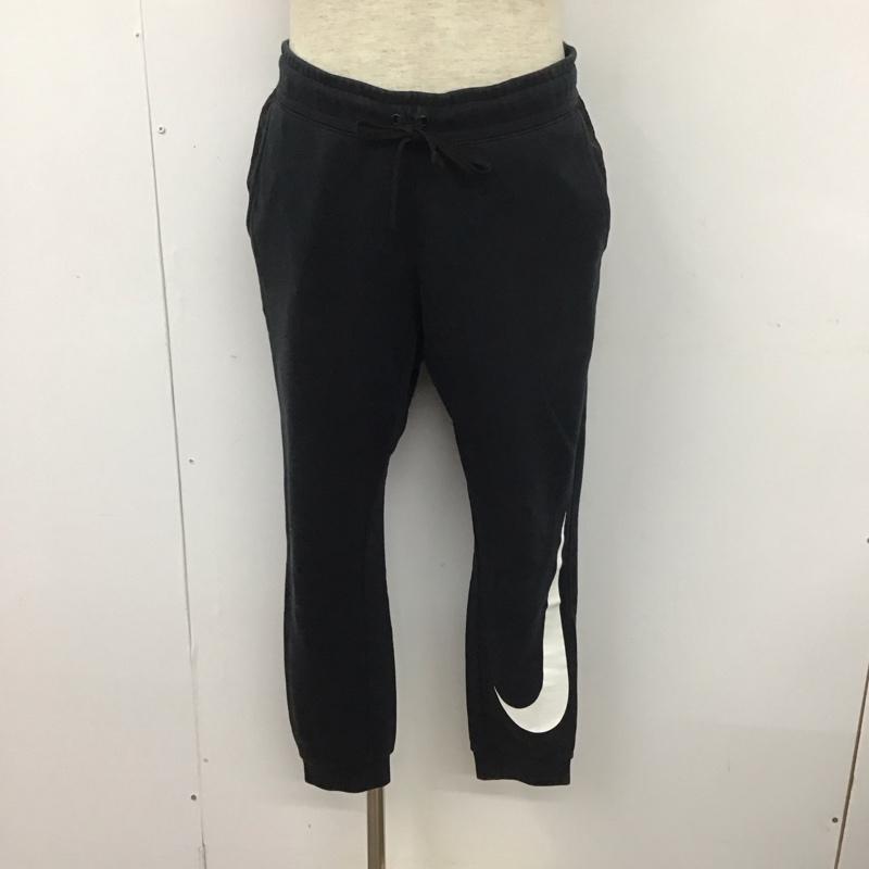 ナイキ NIKE ボトムス ボトムス スウェットパンツ ジャージ カジュアルパンツ ワイドパンツ スポーツウェア M 無地 黒 / ブラック / メンズ USED 古着 中古 10110952