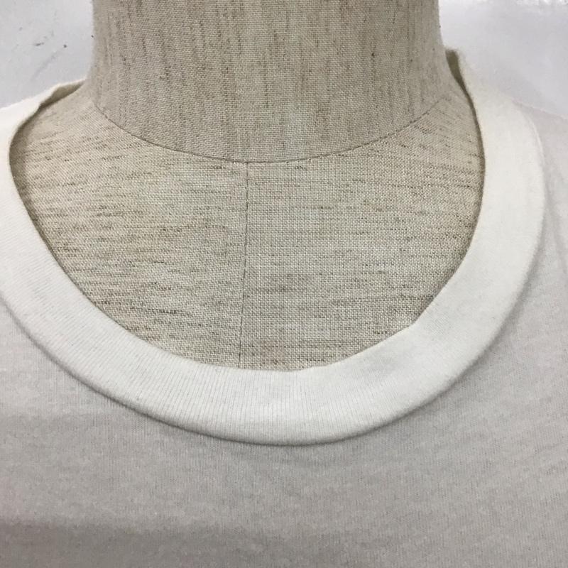 メゾンマルタンマルジェラ MAISONMARTINMARGIELA Tシャツ 半袖 半袖カットソー プリントTシャツ クルーネックカットソー 46 プリント 白 / ホワイト /  メンズ USED 古着 中古 10110946