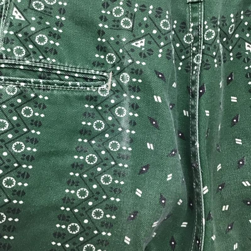 ショットブロス SCHOTT BROS. パンツ ショートパンツ ショートパンツ ハーフパンツ カジュアルパンツ 32インチ プリント 緑 / グリーン / メンズ USED 古着 中古 10134714