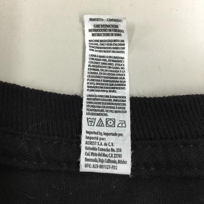 古着 USED Tシャツ 半袖 半袖カットソー プリントTシャツ クルーネックカットソー バンドTシャツ M プリント 黒 / ブラック /  メンズ USED 古着 中古 10111308