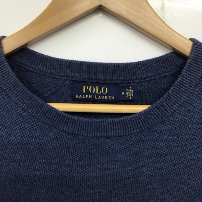 ポロラルフローレン POLO RALPH LAUREN ニット、セーター 長袖 長袖ニットカットソー クルーネック セーター M ボーダー柄 マルチカラー / マルチカラー / メンズ USED 古着 中古 10138916