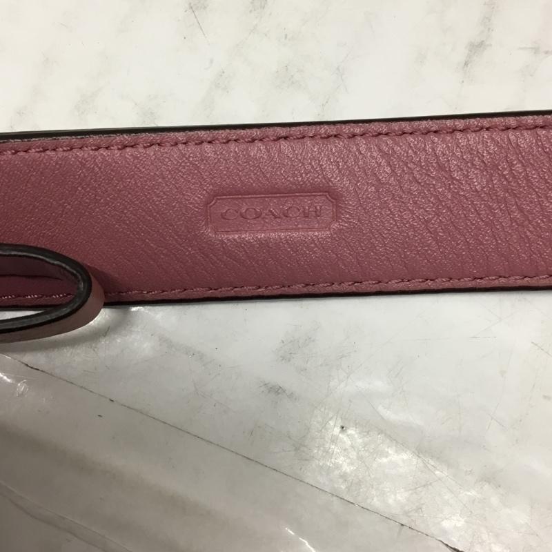 コーチ COACH ショルダーバッグ ショルダーバッグ シグネチャー ロゴ、文字 ベージュ / ベージュ / X 桃 / ピンク / レディース USED 古着 中古 10107602