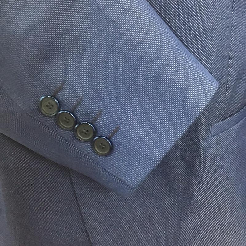 ザラメン ZARA MAN ジャケット、上着 ジャケット、ブレザー カジュアルジャケット カラージャケット ポケットジャケット アウター スーツ 無地 青 / ブルー / メンズ USED 古着 中古 10107480