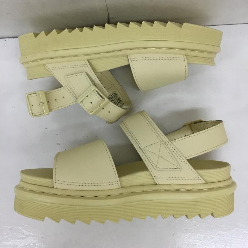 ドクターマーチン Dr.Martens サンダル サンダル VOSS MONO 27330282 US:7 ロゴ、文字 黄 / イエロー / レディース USED 古着 中古 10133780