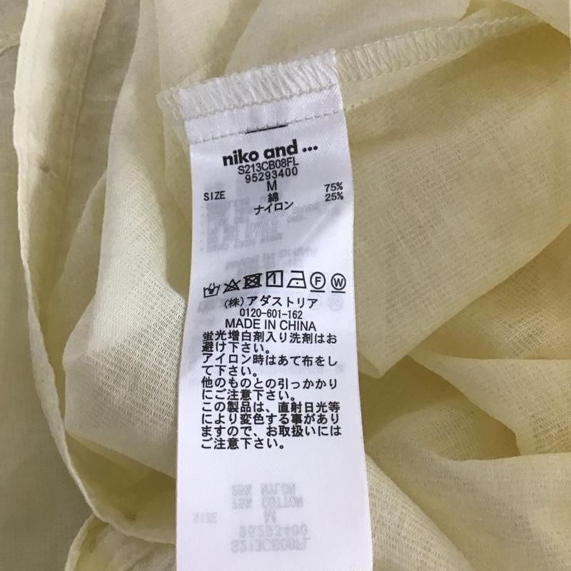 ニコアンド niko and... シャツ、ブラウス 長袖 95293400 ゆったりと羽織るブラウス M 無地 黄 / イエロー / レディース USED 古着 中古 10133734