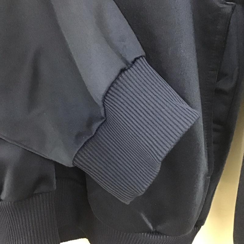 アディダス adidas パーカー 長袖 プルオーバージャケット ジップアップカラー 古着 ジャージ XL ロゴ、文字 白 / ホワイト / X 紺 / ネイビー / メンズ USED 古着 中古 10137090