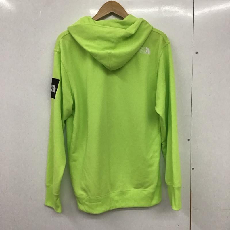 ザノースフェイス THE NORTH FACE パーカー 長袖 nt12231 SQUARELOGOFULLZIP スクエアロゴフルジップ ジップアップパーカ M ロゴ、文字 緑 / グリーン / メンズ USED 古着 中古 10133260