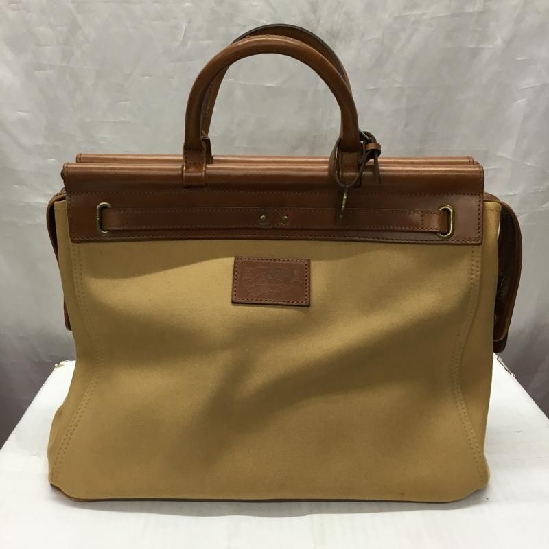 ポロラルフローレン POLO RALPH LAUREN トートバッグ トートバッグ SI PT14 キャンバス レザー ロゴ、文字 茶 / ブラウン / X ベージュ / ベージュ / メンズ USED 古着 中古 10120911