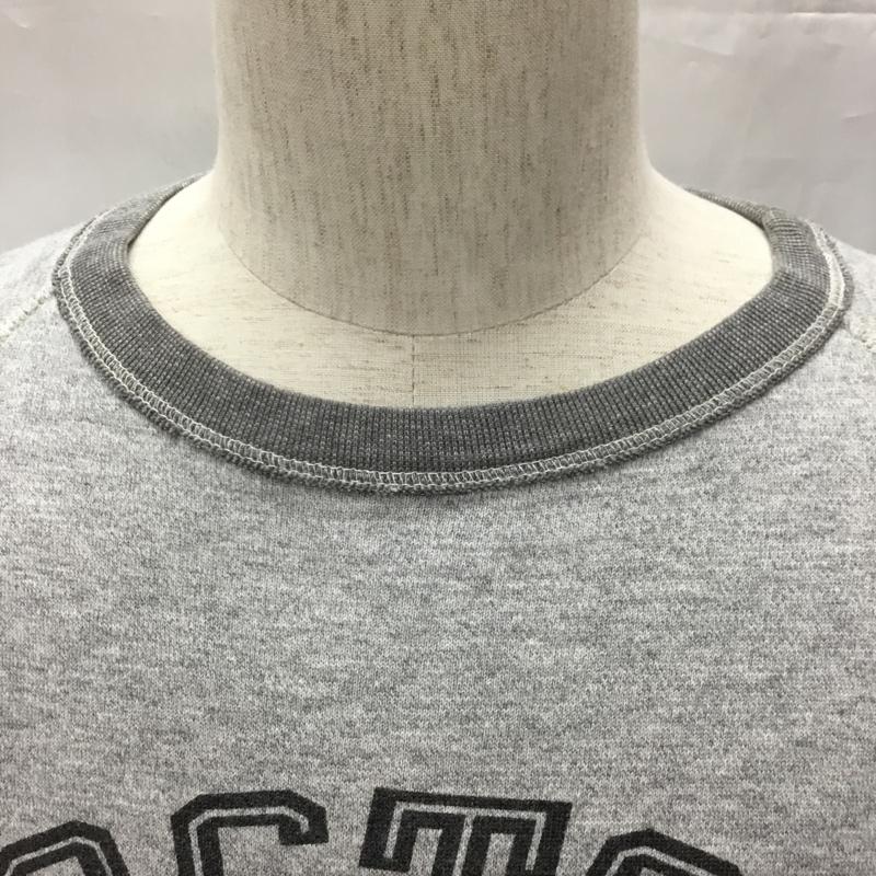 チャンピオン Champion カットソー 長袖 長袖カットソー クルーネックカットソー ロングスリーブカットソー ラグラン XL プリント 灰 / グレー /  メンズ USED 古着 中古 10108441