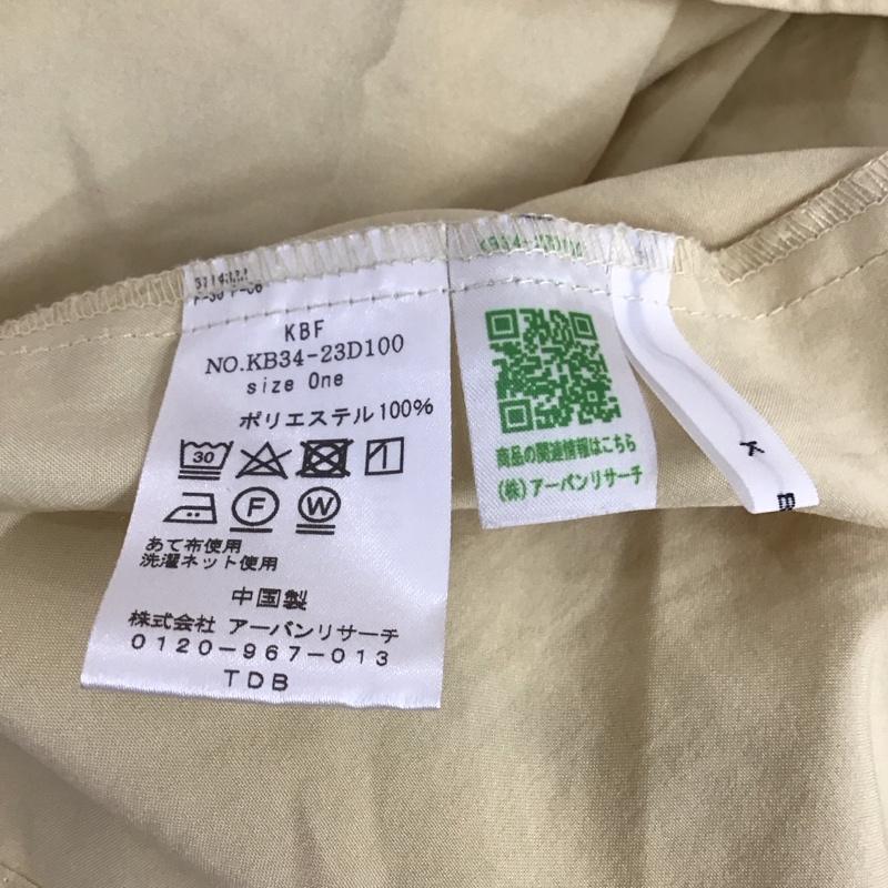 ケービーエフ KBF シャツ、ブラウス 長袖 KB34-23D100 ワイドフリルカラーブラウス 無地 黄 / イエロー / レディース USED 古着 中古 10117372
