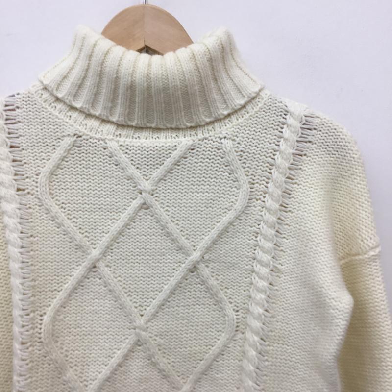 ダズリン dazzlin ニット、セーター 長袖 FREE 無地 白 / ホワイト / レディース USED 古着 中古 10137908