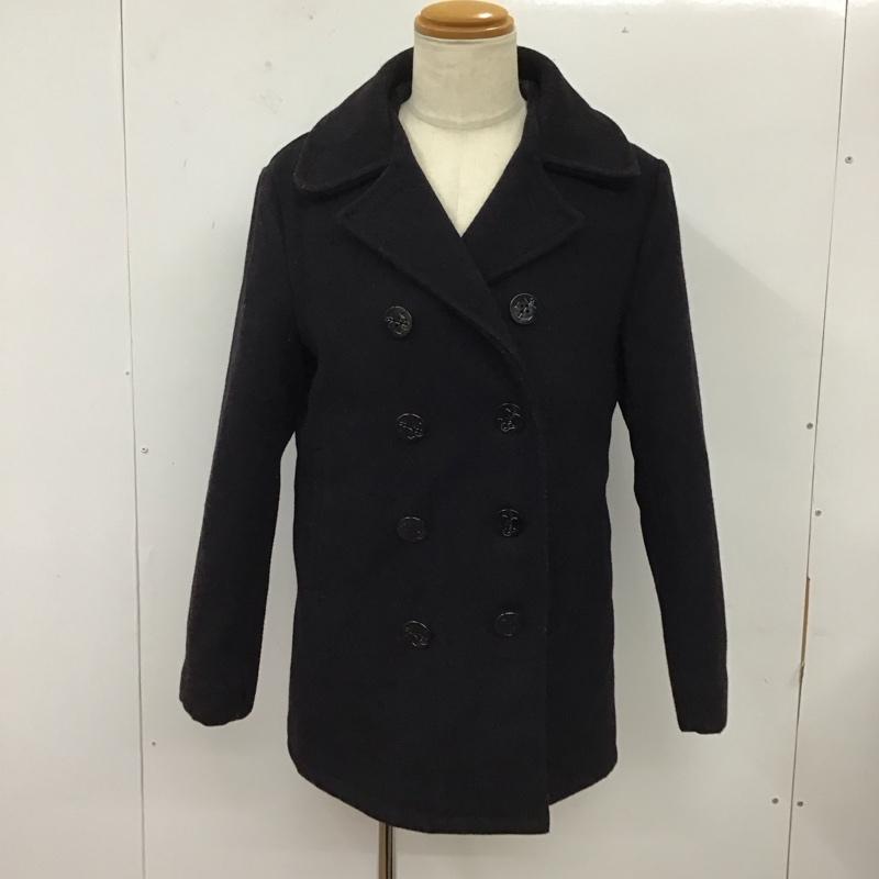 ショット schott コート ピーコート 740 36 無地 紺 / ネイビー / メンズ USED 古着 中古 10119116