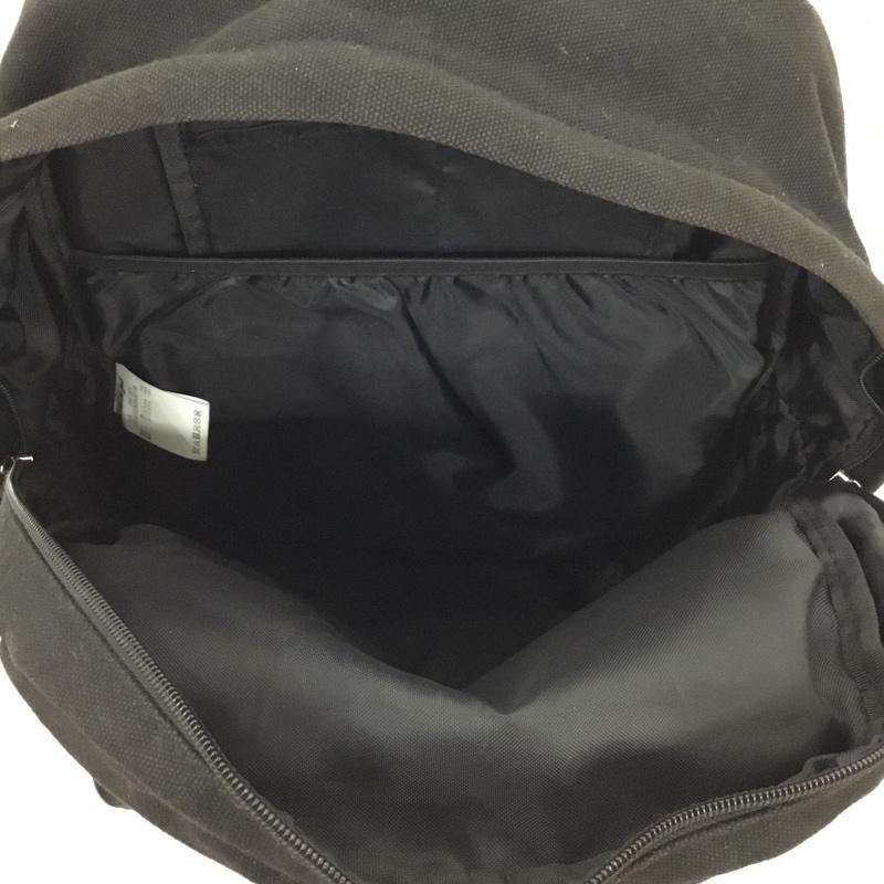 ミルクフェド MILKFED. リュックサック、デイパック リュックサック、デイバッグ 103203053018 EMBROIDERED BAR CANVAS BACKPACK ロゴ、文字 黒 / ブラック / レディース USED 古着 中古 10109902