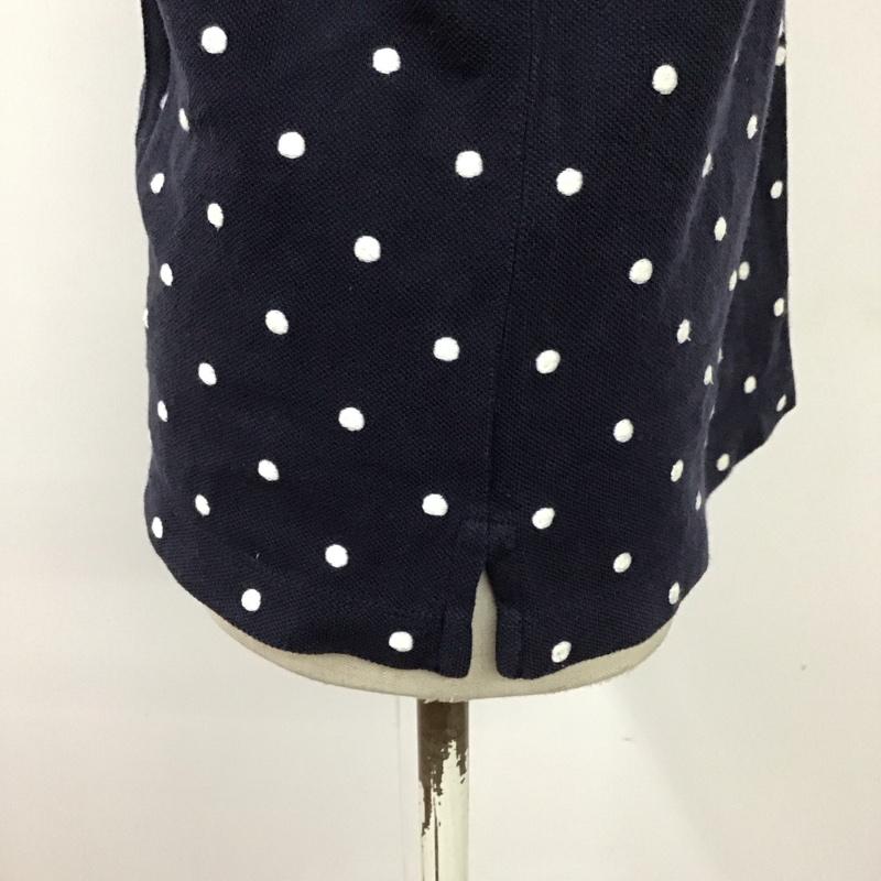 ポロジーンズカンパニー POLO JEANS COMPANY ポロシャツ 半袖 半袖ポロシャツ 半袖カットソー カラーシャツ M ドット 紺 / ネイビー / レディース USED 古着 中古 10115920